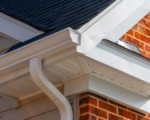 Gutter on residential home